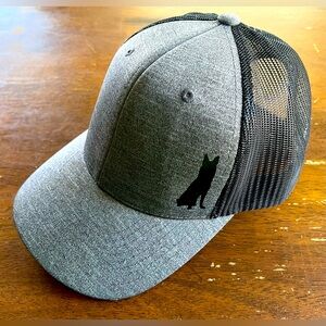 Gray German Shepherd, K 9 Mesh Cap